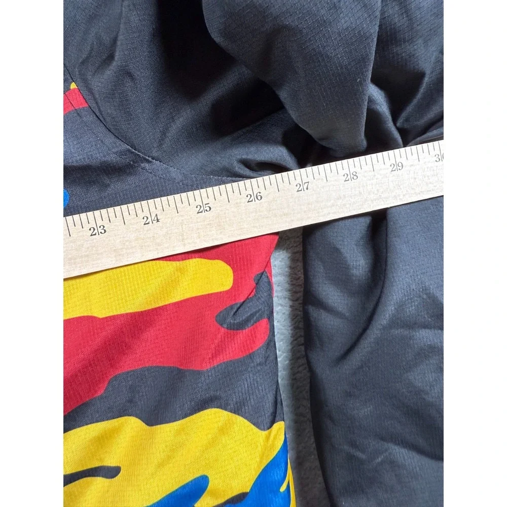 True Religion Bomber Jacket 3XL Multicolor Camo Red Yellow Blue Black